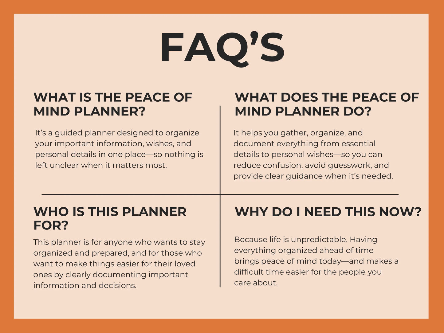 Plot Twist Peace of Mind Planner