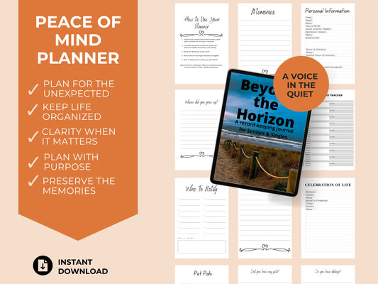 Beyond The Horizon Peace of Mind Planner
