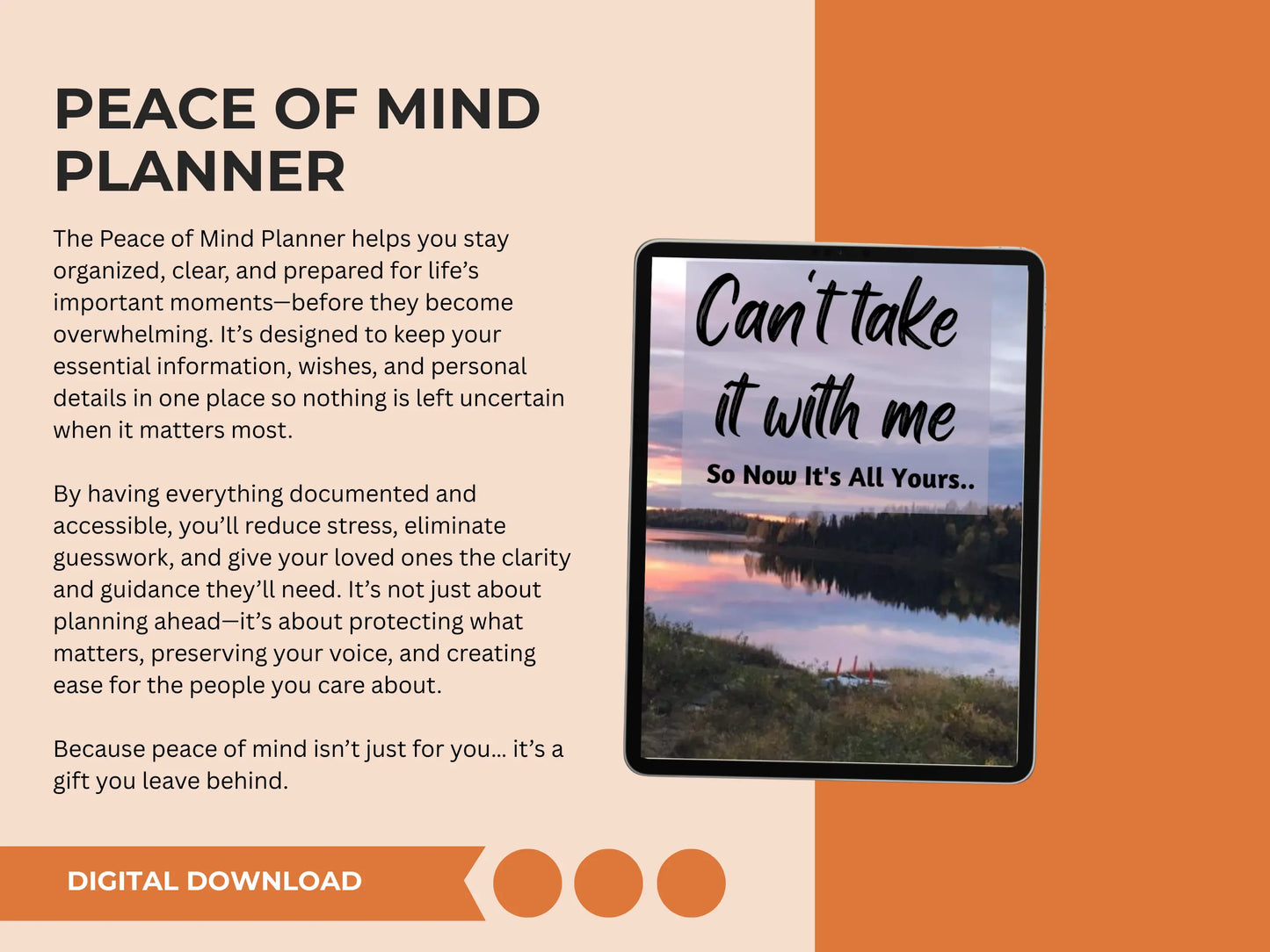 Can’t Take It With Me