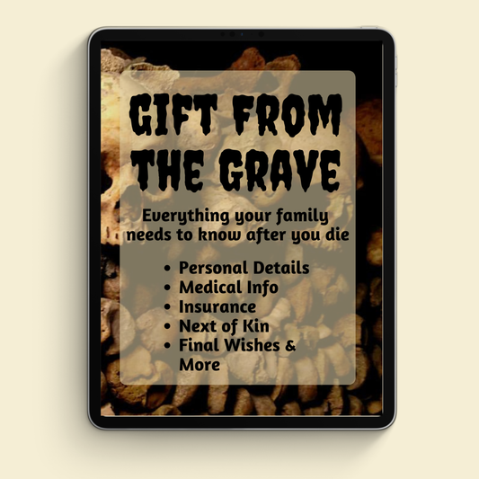 Gifts From The Grave Peace of Mind Planner