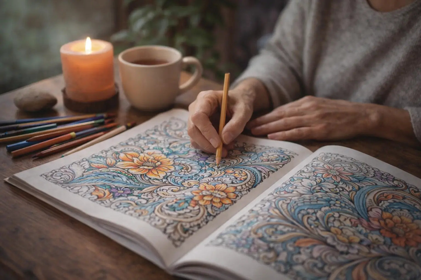 Sacred Quiet — A Soul-Soothing Coloring Ritual