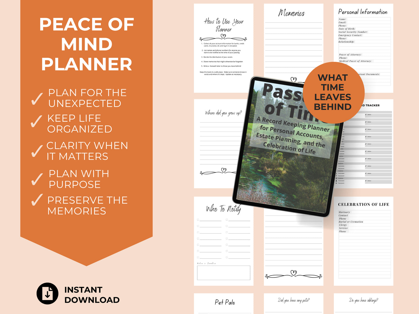Passage of Time Planner