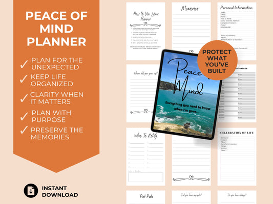 Peace of Mind Planner