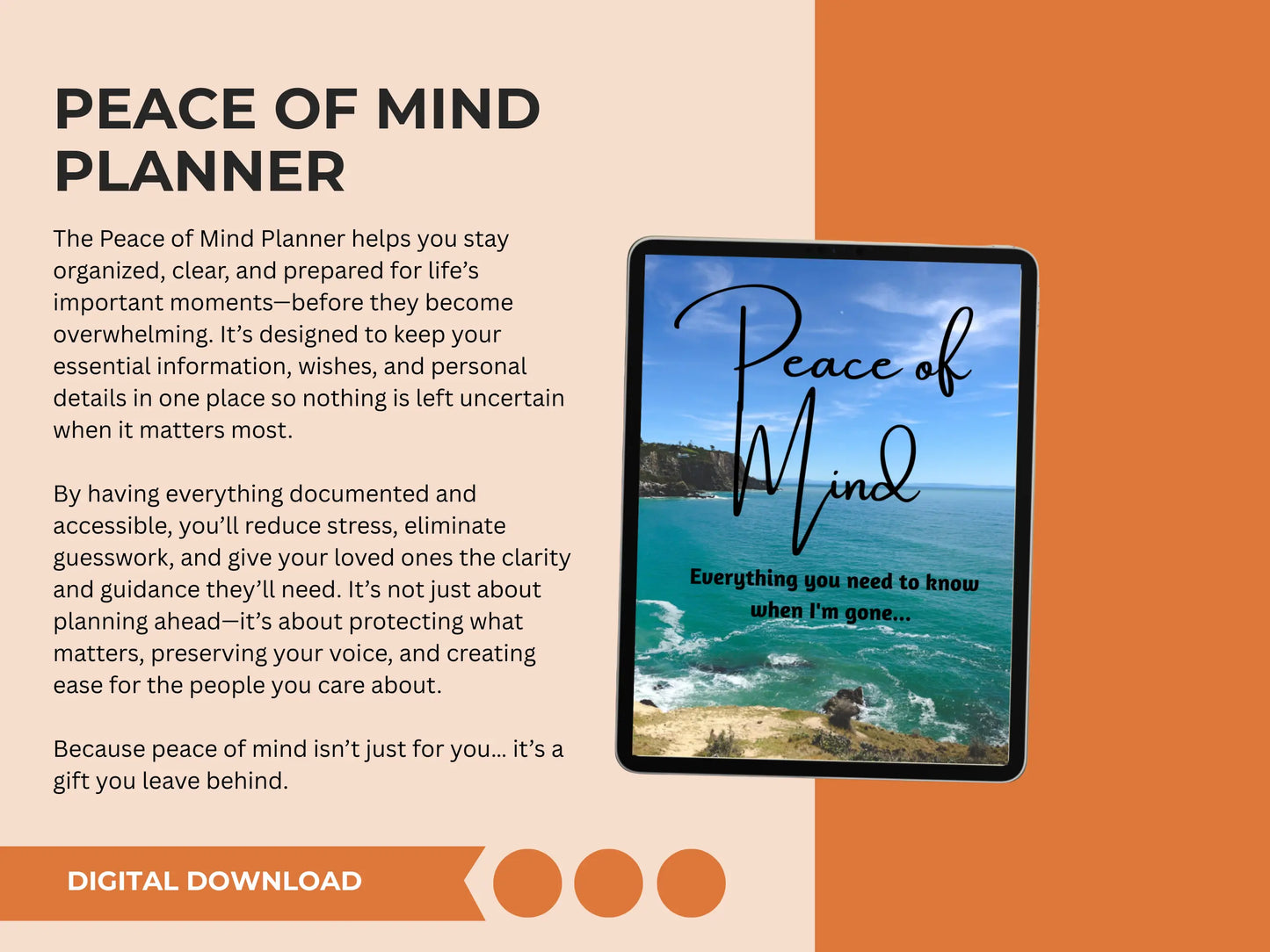 Peace of Mind Planner