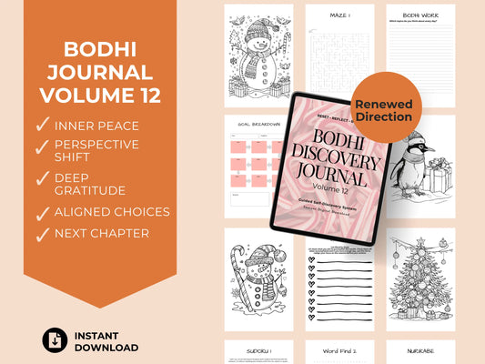 Bodhi Journal Vol 12 - Guided Self-Help Journal and Planner