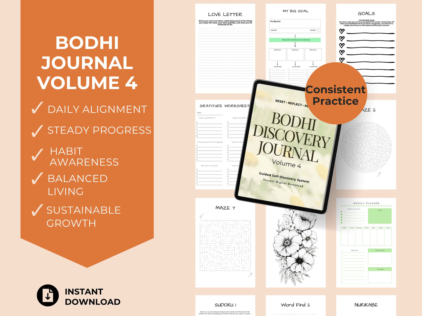 Bodhi Journal Vol 4 - Self-Help Journal and Planner